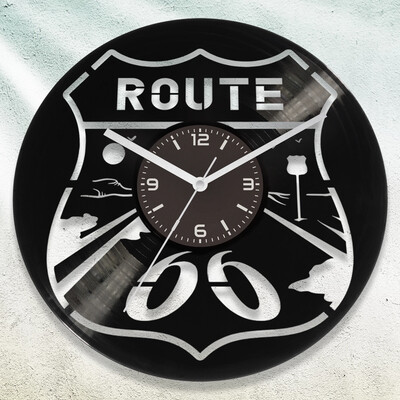 Route 66 bakelit óra - Akár egyedi felirattal