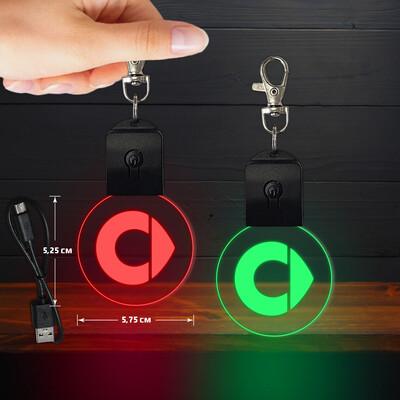 Smart világító  led kulcstartó