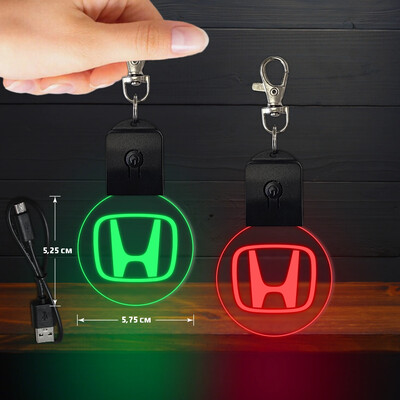 Honda világító led kulcstartó