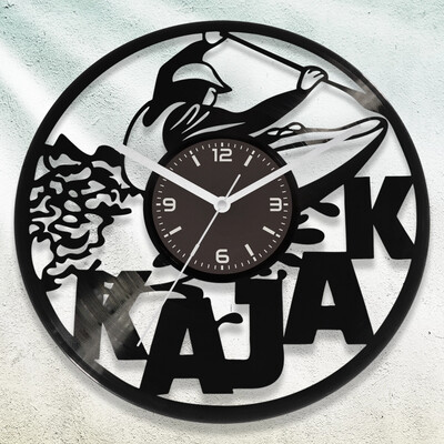 Kajak bakelit óra - Akár egyedi felirattal