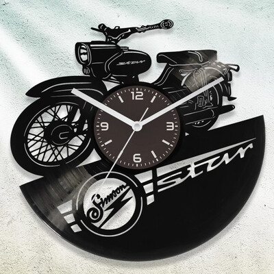 Simson Star bakelit óra - Akár egyedi felirattal