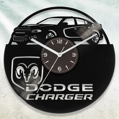 Dodge Charger bakelit óra - Akár egyedi felirattal