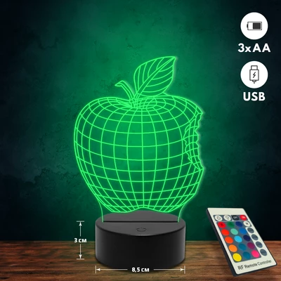 Apple logó 3D Led lámpa
