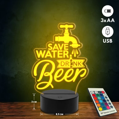 Sörimádó 3D Led lámpa