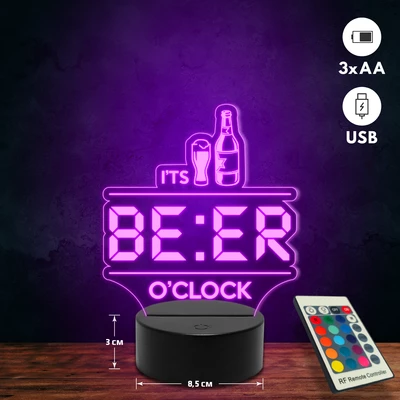 Sörimádó 3D Led lámpa