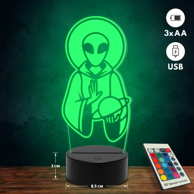 Alien 3D Led lámpa
