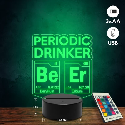 Sörimádó 3D Led lámpa