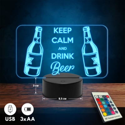 Sörimádó 3D Led lámpa