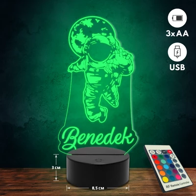 Asztronauta 3D Led lámpa
