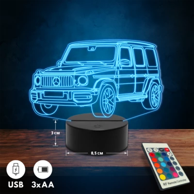Mercedes G63 AMG autós 3D Led lámpa