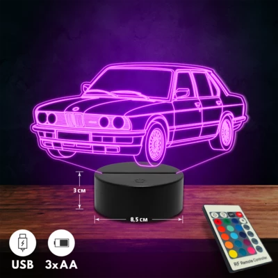 BMW M5 autós 3D Led lámpa