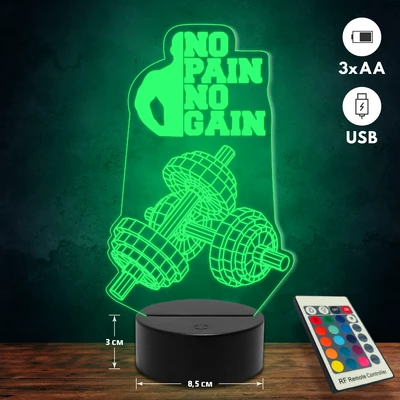 Testépítő 3D Led lámpa