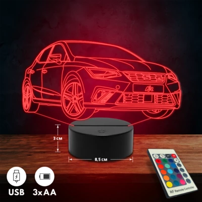 Seat Ibiza FR autós 3D Led lámpa