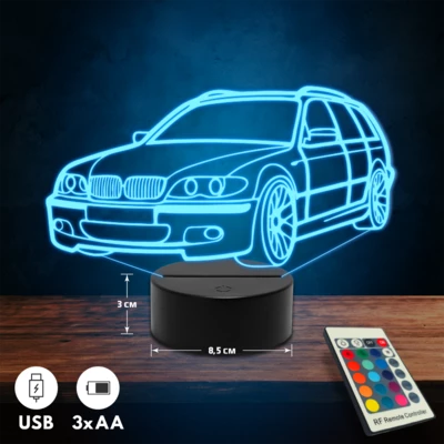BMW E46 Touring autós 3D Led lámpa