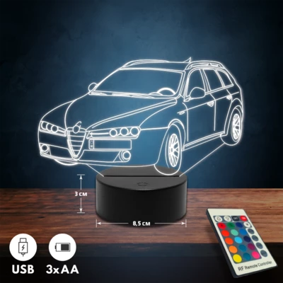 Alfa Romeo 159 Sportwagon autós 3D Led lámpa