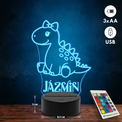 Dínós 3D Led lámpa