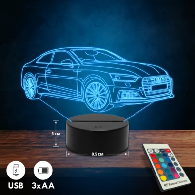 Audi A5 Coupe S-Line autós 3D Led lámpa