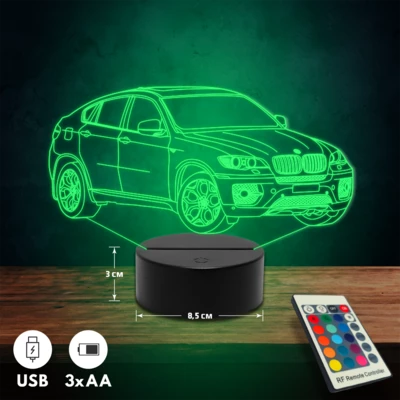 BMW X6 autós 3D Led lámpa