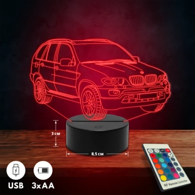 BMW X5 autós 3D Led lámpa
