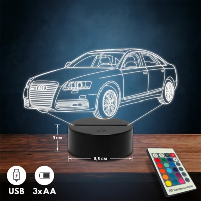 Audi A6 autós 3D Led lámpa