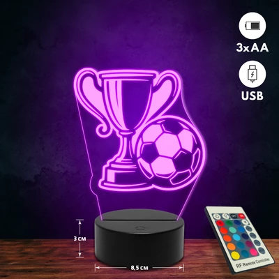 Focikupa 3D Led lámpa