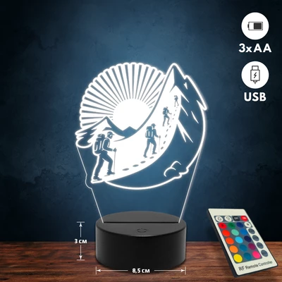 Hegymászó 3D Led lámpa