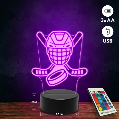 Jégkorongos 3D Led lámpa