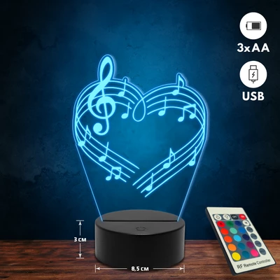 Zenerajongó 3D Led lámpa