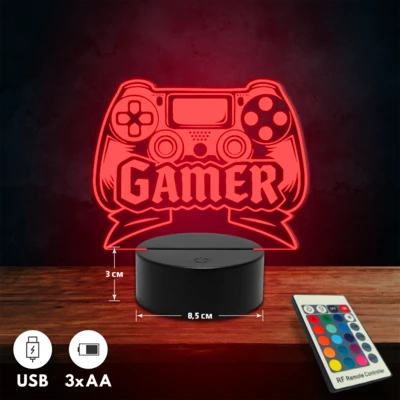 PlayStation kontroller 3D Led lámpa