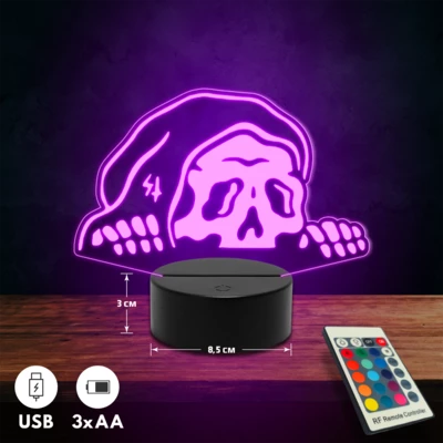 Kaszás 3D Led lámpa