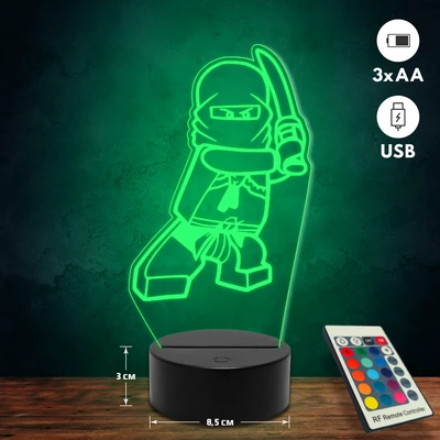 Lego Ninjago 3D Led lámpa