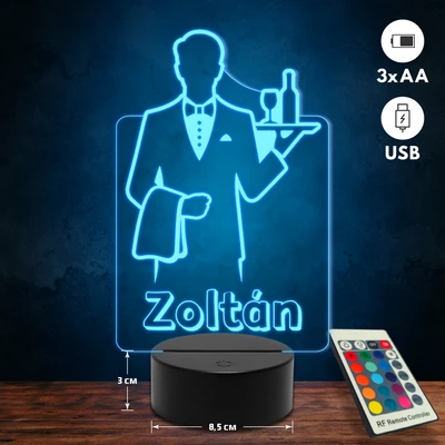 Pincér 3D Led lámpa