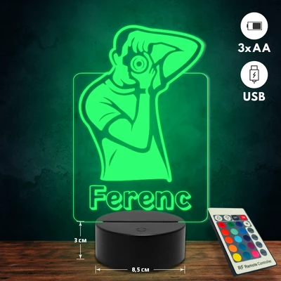 Fotós 3D Led lámpa