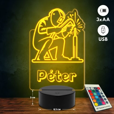 Hegesztő 3D Led lámpa