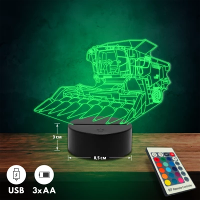 Claas Lexion kombájn 3D Led lámpa