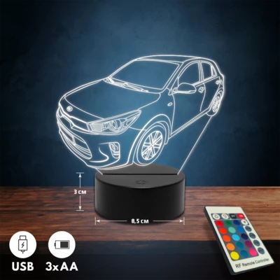 KIA Rio YB autós 3D Led lámpa
