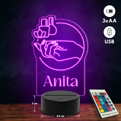 Körmös 3D Led lámpa