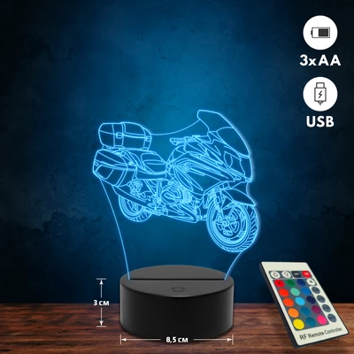 BMW 1200 RT motoros 3D Led lámpa