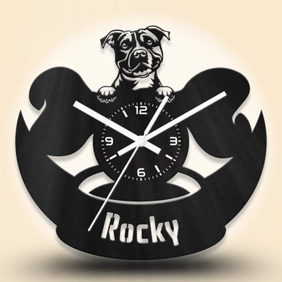 Amerikai staffordshire terrier kutyafejes fa falióra