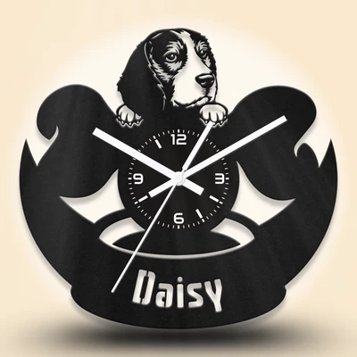 Beagle kutyafejes fa falióra