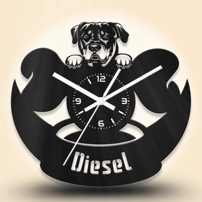 Rottweiler kutyafejes fa falióra