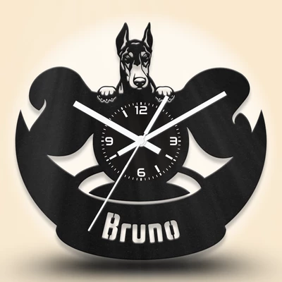 Dobermann kutyafejes fa falióra