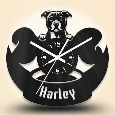 Amerikai pitbull terrier kutyafejes fa falióra