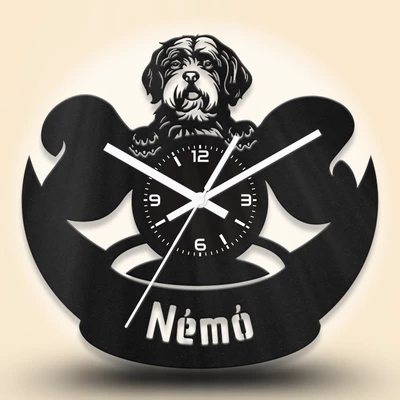 Portugál vízikutya fa falióra