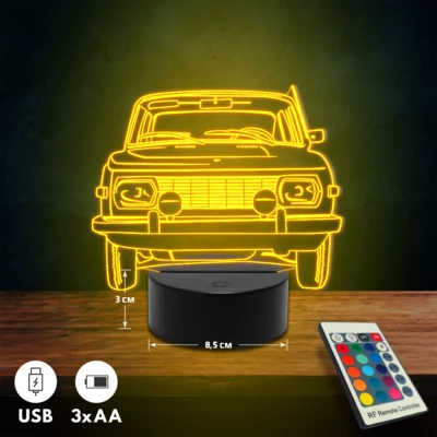 Wartburg 353 autós 3D Led lámpa