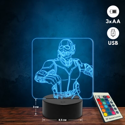 Ant-Man 3D Led lámpa