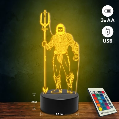 Aquaman 3D Led lámpa