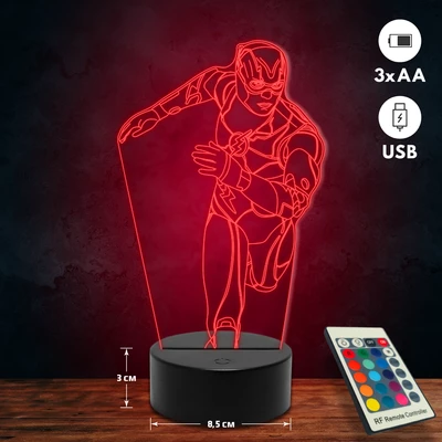 Flash 3D Led lámpa