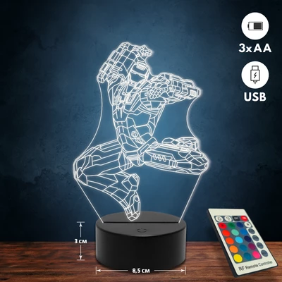 War Machine 3D Led lámpa