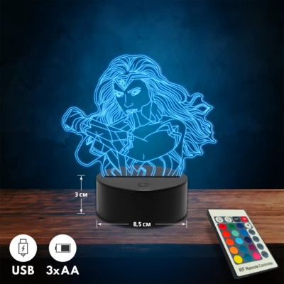 Wonder Woman 3D Led lámpa